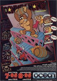Advert for Donkey Kong on the Sinclair ZX Spectrum.