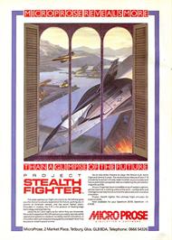 Advert for F-19 Stealth Fighter on the Sinclair ZX Spectrum.