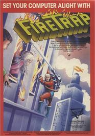 Advert for FireTrap on the Sinclair ZX Spectrum.