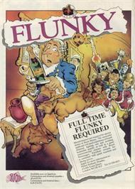 Advert for Flunky on the Sinclair ZX Spectrum.