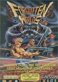 Advert for Forgotten Worlds on the Sinclair ZX Spectrum.