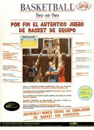 Advert for GBA Championship Basketball: Two-on-Two on the Sinclair ZX Spectrum.