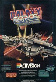Advert for Galaxy Force II on the Commodore 64.
