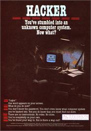Advert for Hacker on the Sinclair ZX Spectrum.