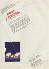 Advert for High Frontier on the Sinclair ZX Spectrum.