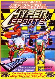 Advert for Hyper Sports on the Sinclair ZX Spectrum.