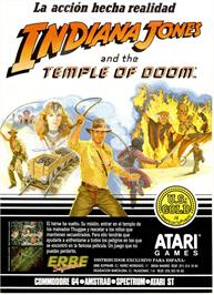 Advert for Indiana Jones and the Temple of Doom on the Sinclair ZX Spectrum.