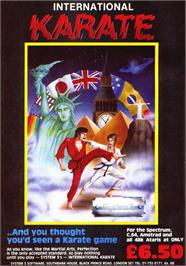 Advert for International Karate on the Sinclair ZX Spectrum.