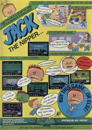 Advert for Jack the Nipper on the Sinclair ZX Spectrum.