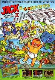 Advert for Jack the Nipper 2: In Coconut Capers on the Sinclair ZX Spectrum.