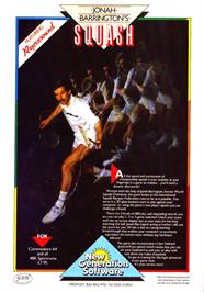Advert for Jonah Barrington's Squash on the Commodore 64.