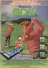 Advert for Konami's Golf on the MSX.