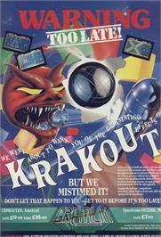 Advert for Krakout on the Sinclair ZX Spectrum.
