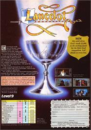 Advert for Lancelot on the Sinclair ZX Spectrum.