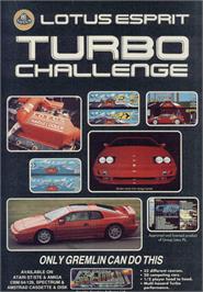 Advert for Lotus Esprit Turbo Challenge on the Sinclair ZX Spectrum.