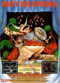 Advert for MOT on the Commodore Amiga.