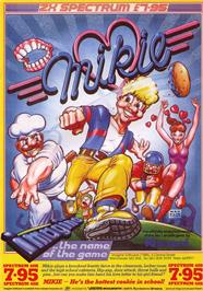 Advert for Mikie on the Sinclair ZX Spectrum.