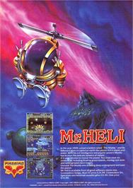 Advert for Mr. Heli on the Sinclair ZX Spectrum.