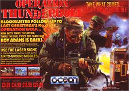 Advert for Operation Thunderbolt on the Sinclair ZX Spectrum.