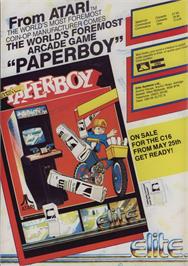 Advert for Paperboy on the Sinclair ZX Spectrum.