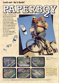 Advert for Paperboy 2 on the Sinclair ZX Spectrum.