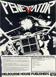 Advert for Penetrator on the Sinclair ZX Spectrum.