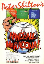 Advert for Peter Shilton's Handball Maradona! on the Sinclair ZX Spectrum.