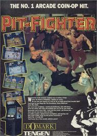 Advert for Pit-Fighter on the Sinclair ZX Spectrum.