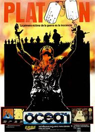 Advert for Platoon on the Sinclair ZX Spectrum.