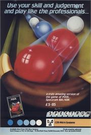 Advert for Pool on the Sinclair ZX Spectrum.