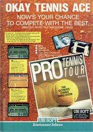 Advert for Pro Tennis Simulator on the Atari ST.