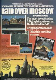 Advert for Raid Over Moscow on the Sinclair ZX Spectrum.