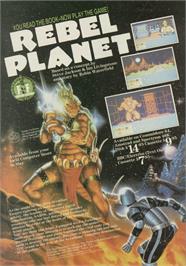 Advert for Rebel Planet on the Sinclair ZX Spectrum.