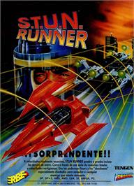 Advert for S.T.U.N. Runner on the Sinclair ZX Spectrum.