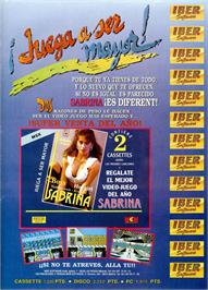 Advert for Sabrina on the Amstrad CPC.