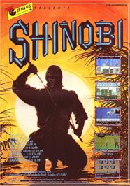 Advert for Shinobi on the Sinclair ZX Spectrum.