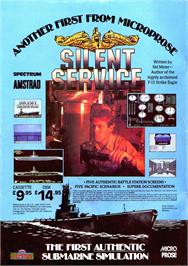Advert for Silent Service on the Sinclair ZX Spectrum.