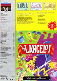Advert for Sir Lancelot on the Commodore 64.