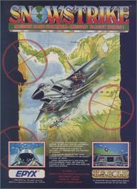 Advert for Snowstrike on the Microsoft DOS.