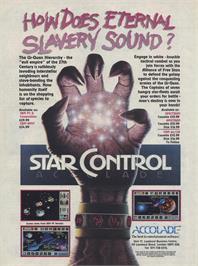 Advert for Star Control on the Sinclair ZX Spectrum.