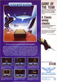 Advert for Starglider on the Sinclair ZX Spectrum.