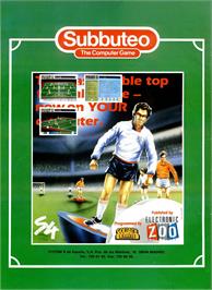 Advert for Subbuteo on the Microsoft DOS.