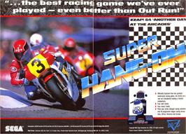 Advert for Super Hang-On on the Sinclair ZX Spectrum.