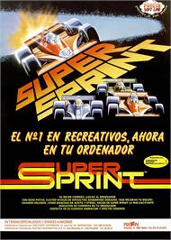 Advert for Super Sprint on the Sinclair ZX Spectrum.