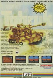 Advert for Tobruk: The Clash of Armour on the Sinclair ZX Spectrum.