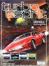 Advert for Turbo Esprit on the Sinclair ZX Spectrum.