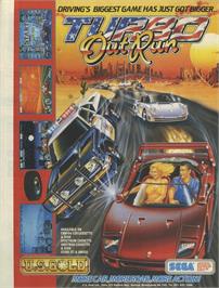 Advert for Turbo Outrun on the Sinclair ZX Spectrum.