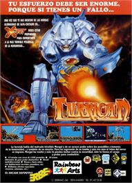 Advert for Turrican on the Sinclair ZX Spectrum.