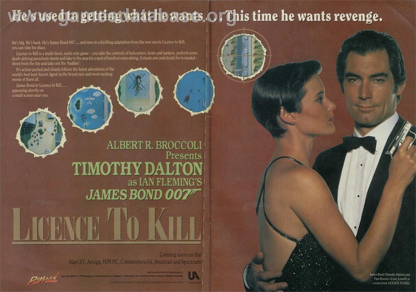 007: Licence to Kill - Sinclair ZX Spectrum - Artwork - Advert