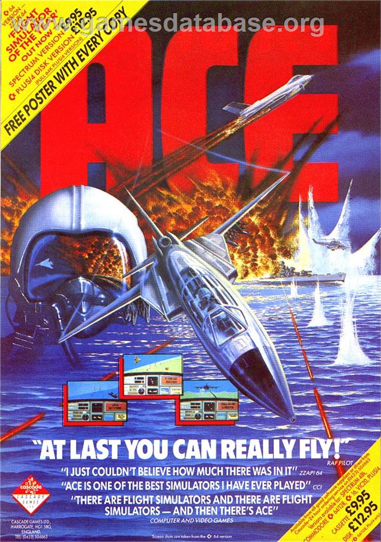 ACE: Air Combat Emulator - Sinclair ZX Spectrum - Artwork - Advert